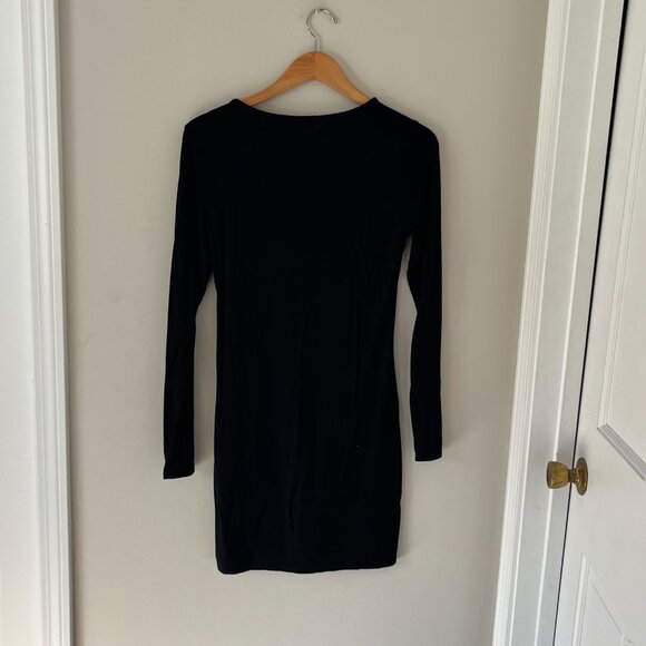 Lulu's fitted black long sleeve casual mini dress size XL - Picture 6 of 6